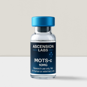 Ascension Labs MOTS-c 10mg research-use-only peptide vial